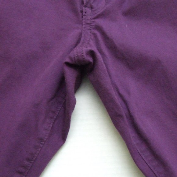Purple jeans Old Navy Rock Star pants women's tapered leg size 10 - Picture 11 of 12